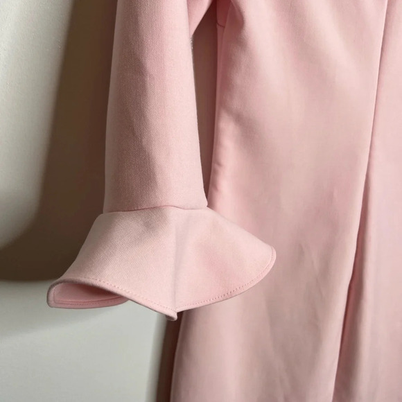 Likely - Bedford Rose Shadow Flutter Sleeve Pink Dress - size 2 - Picture 5 of 8